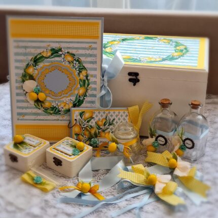 Комплект за кръщене "Лимони"